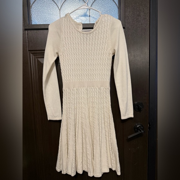 Calvin Klein Dresses & Skirts - Calvin Klein Ivory Knit Sweater Dress